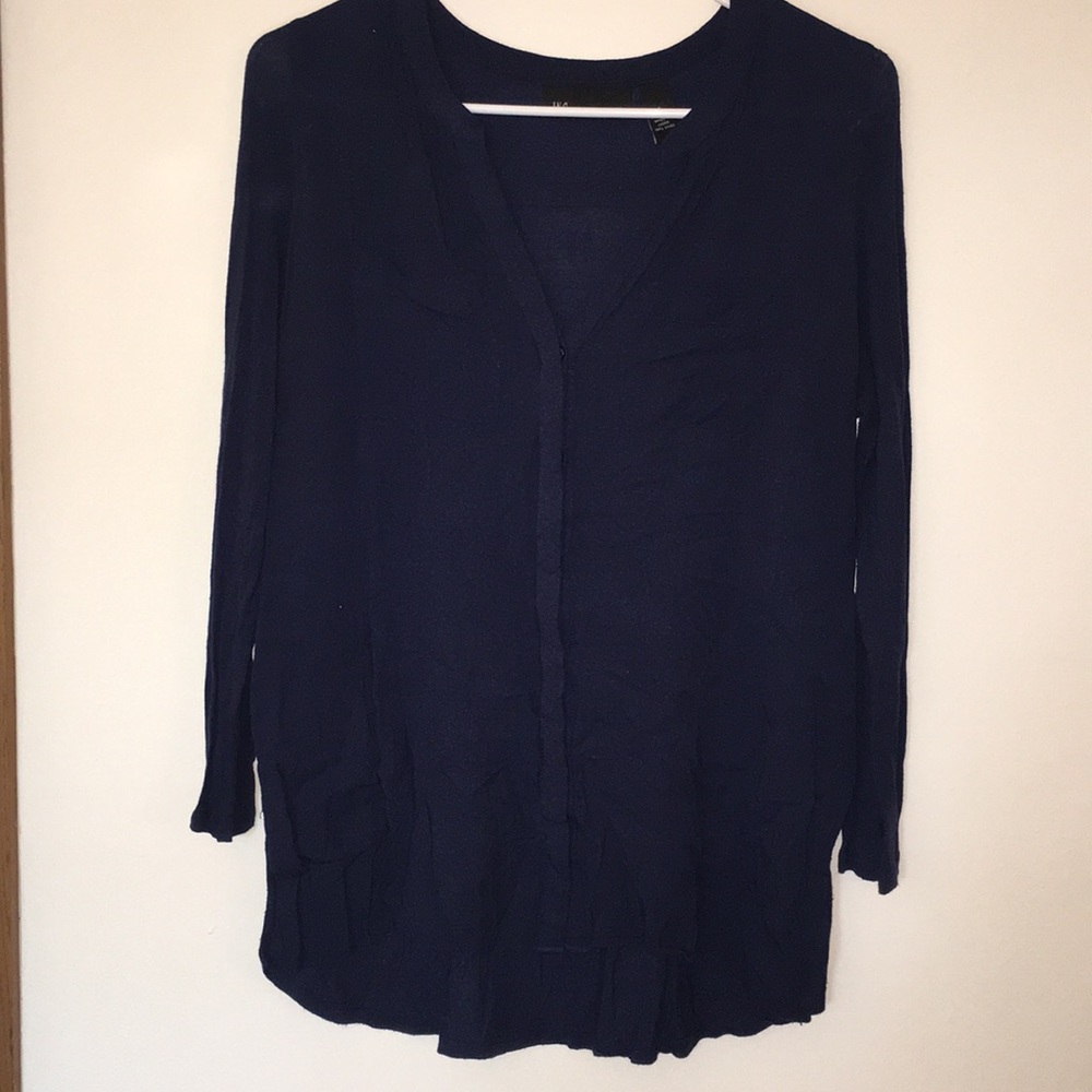 Blue Button Up Blouse